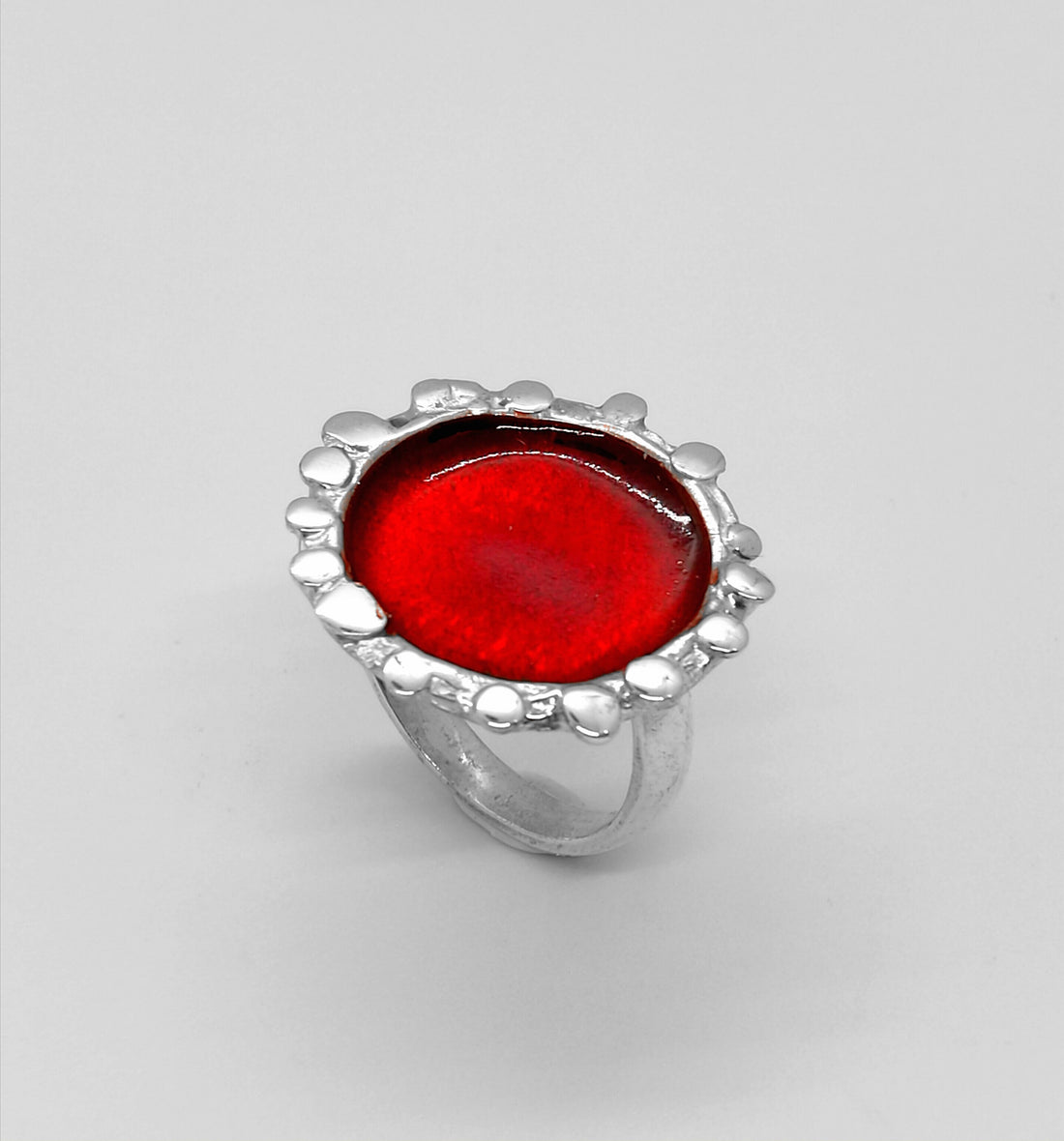 Anello Girasole Rosso